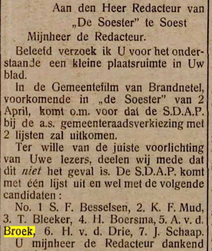Klik voor foto in apart venster albert_vd_broek_sdap_soester_courant_april_1927.jpg